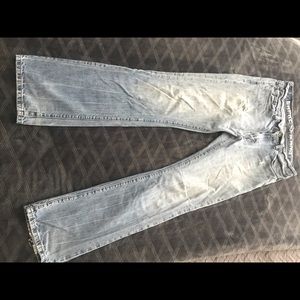 Express Jean white washed bootleg jeans